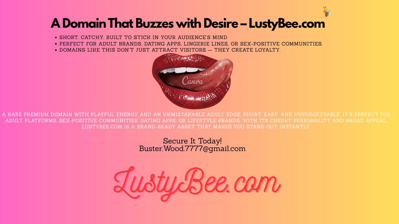 LustyBee.com Premium Domain Logo